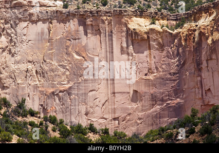 La rivière Chama Rock face Banque D'Images