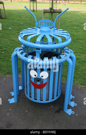 Un bug de litière poubelle en Dansen Parc Kent UK Banque D'Images