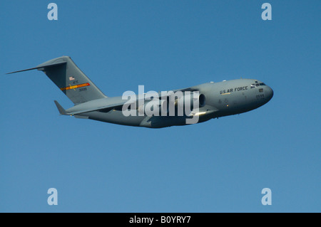 Un USAF C-17 Globemaster III des avions de transport stratégique. Banque D'Images