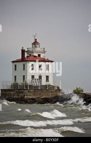 Le phare sur l'Ohio couvert 24. Banque D'Images