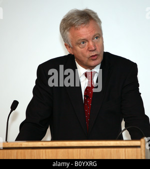 David Davis MP Banque D'Images