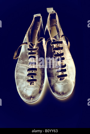 Photo-illustration de Vintage Chaussures de foot Banque D'Images