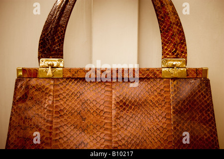 Années 50/Années 60 vintage sac à main en cuir Banque D'Images