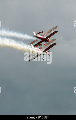 Boeing Stearman Team Guinot Duo Duxford Spring Air Show 2008 Banque D'Images