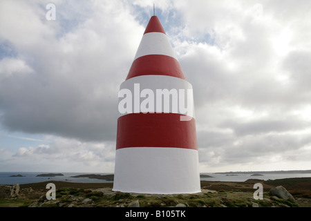 Blanche sur St Martins island, Îles Scilly, au Royaume-Uni. Banque D'Images