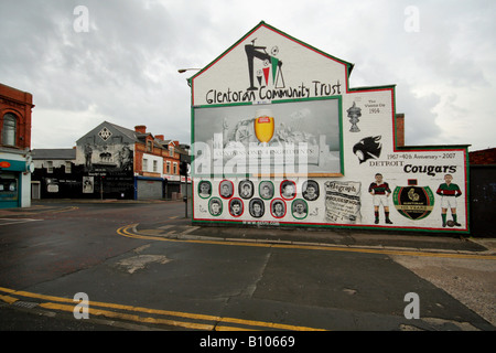 Peintures murales dans l'Est de l'Irlande du Nord Belfast Banque D'Images