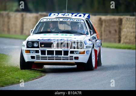 Groupe b lancia 037 rally voiture à Goodwood Festival of Speed Banque D'Images