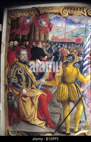 Girolamo Zane comme procureur de saint Marc 16 100 troupes payer Venise Banque D'Images