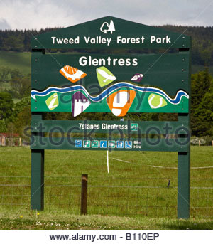 Tweed Valley, Parc de la forêt Glentress, Ecosse Banque D'Images