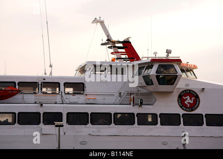 Ile de Man ferry, Liverpool, Royaume-Uni Banque D'Images