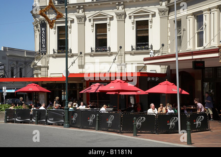 Bars et Cafés Octagon Dunedin ile sud Nouvelle Zelande Banque D'Images