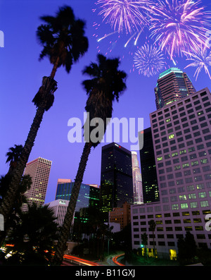 Les BÂTIMENTS DU CENTRE-VILLE DE LOS ANGELES CALIFORNIA USA Banque D'Images