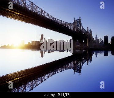 QUEENSBORO 59TH STREET BRIDGE EAST RIVER MANHATTAN NEW YORK CITY USA Banque D'Images