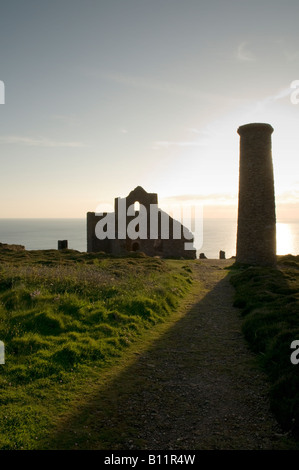 Wheale Coate tin mine, Cornwall Banque D'Images