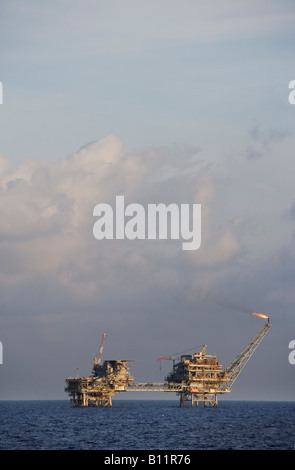 Premier Oil plate-forme de production, Anoa Natuna Champ, Mer de Chine du Sud, l'Indonésie Banque D'Images