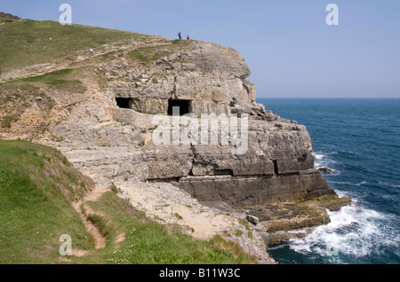 Tilly fantaisie Grottes près de Swanage, à l'île de Purbeck, Dorset, UK Banque D'Images