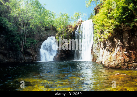 Florence Falls dans le Litchfield National Park, Territoire du Nord, Australie. Banque D'Images