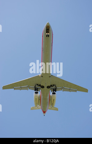 Airplane landing, Washington, DC, USA Banque D'Images