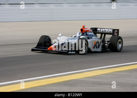 IndyCar Series Milwaukee Mile 2008 Oriol Servia Banque D'Images