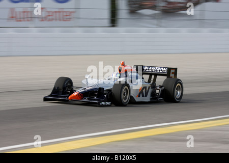 IndyCar Series Milwaukee Mile 2008 Oriol Servia Banque D'Images