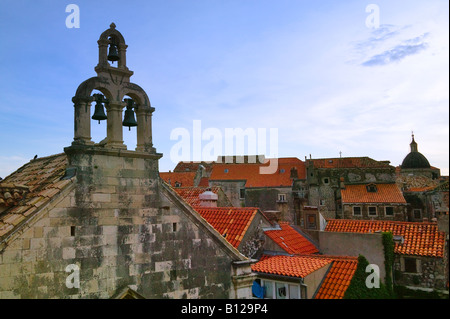 Bell Tower à Dubrovnik Croatie Banque D'Images