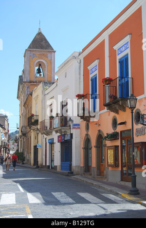 Scène de rue, Lipari, Isola Lipari, Messine, Sicile, Italie Province Banque D'Images