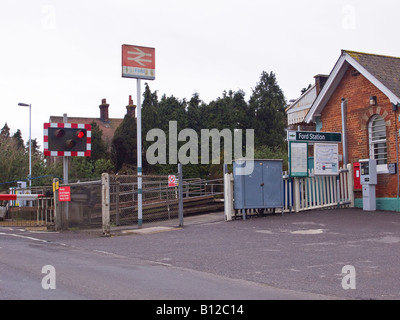 La gare de Ford, Ford, West Sussex, England, UK Banque D'Images