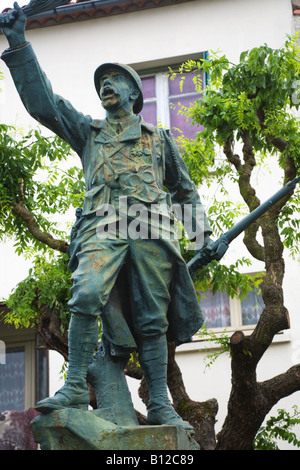 Un mémorial de la Première Guerre mondiale dans le sud de la France Banque D'Images