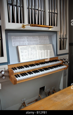 11-rank Marcussen, orgue à tuyaux de l'Église nos sauveurs, Nuuk, Groenland Banque D'Images