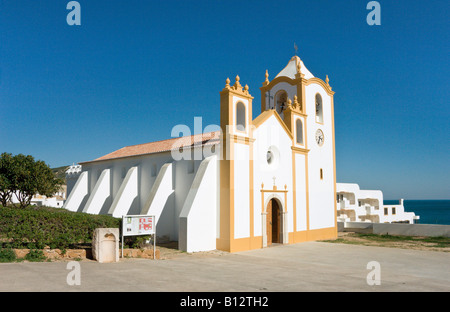 Le Portugal l'Algarve Praia da Luz église paroissiale Banque D'Images