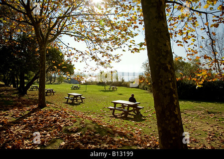 Jardins du Palais de Magdalena siège de l'Université internationale Menendez Pelayo Santander Cantabrie espagne Banque D'Images