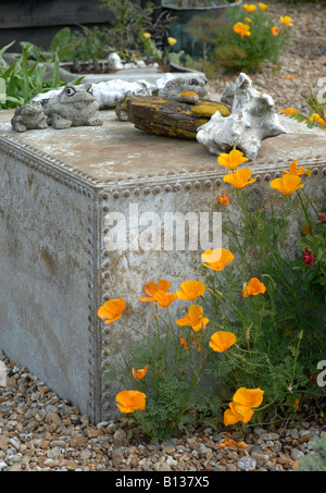 Derek Jarman's garden en juin, Dungeness, Kent, Angleterre Banque D'Images