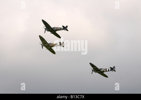 Supermarine Spitfire Tr Mk 1X, 1X, Mk Mk Vb Duxford Spring Air Show 2008 Banque D'Images