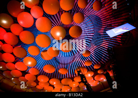 Les champignons du son dans le toit de l'Albert Hall Londres UK Europe Banque D'Images