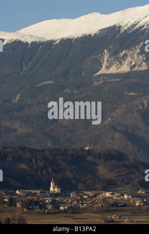 Vue depuis le château de Bled, Slovénie Banque D'Images