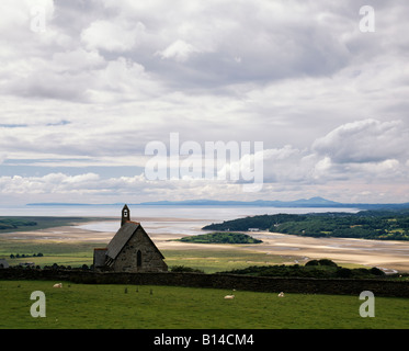 Llandecwyn chapelle et l'ensemble d'Afon Gwryd estuaire. Le Parc National de Snowdonia. Pays de Galles Banque D'Images