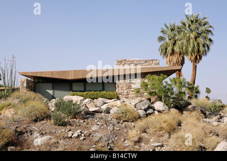 Edris House, Palm Springs, architecte Emerson Stewart Williams. Banque D'Images