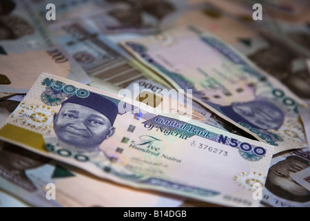 Photo de 500 naira (monnaie nigériane), à l'aide d'une plus grande ouverture et la profondeur de champ Banque D'Images