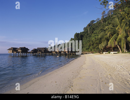 Géographie / billet, la Malaisie, l'île de Pangkor Pangkor Laut Resort, villas, de l'eau, Additional-Rights Clearance-Info-Not-Available- Banque D'Images