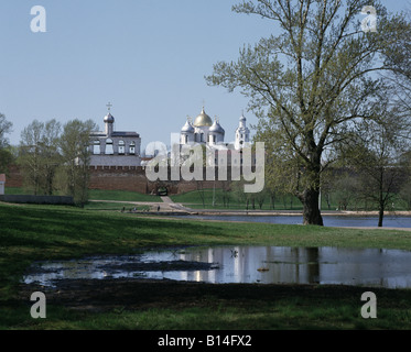 Nowgorod, Kreml, Blick von der Handelsseite Banque D'Images