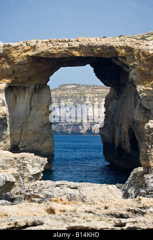 Fenêtre d'azur Point Dwejra Malte Gozo Banque D'Images