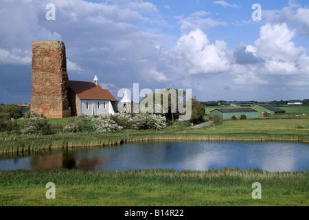 St Salvator Church Pellworm Schleswig-holstein Allemagne Banque D'Images