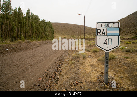 Ruta nacional 40 road sign, Argentine Banque D'Images