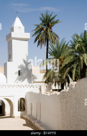 Mosquée dans la vieille ville de Ghadamès, Libye Banque D'Images