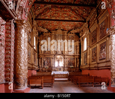 Tunja, Monasterio de Santo Domingo, la Capilla del Rosario, Altarbereich Banque D'Images