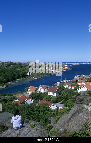 Sur l'île de Bohuslaen Ronnang Tjoern Suède Banque D'Images