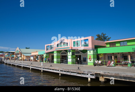 Port Shopping Village, Belize City, Belize Banque D'Images