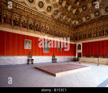 Segovia, Alcazar, Sala de los Reyes, Saal der Koenige Banque D'Images