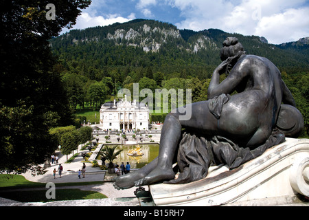 Allemagne, Bavière, château de Linderhof Banque D'Images