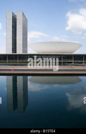 Congrès national, Brasilia, Brésil Banque D'Images